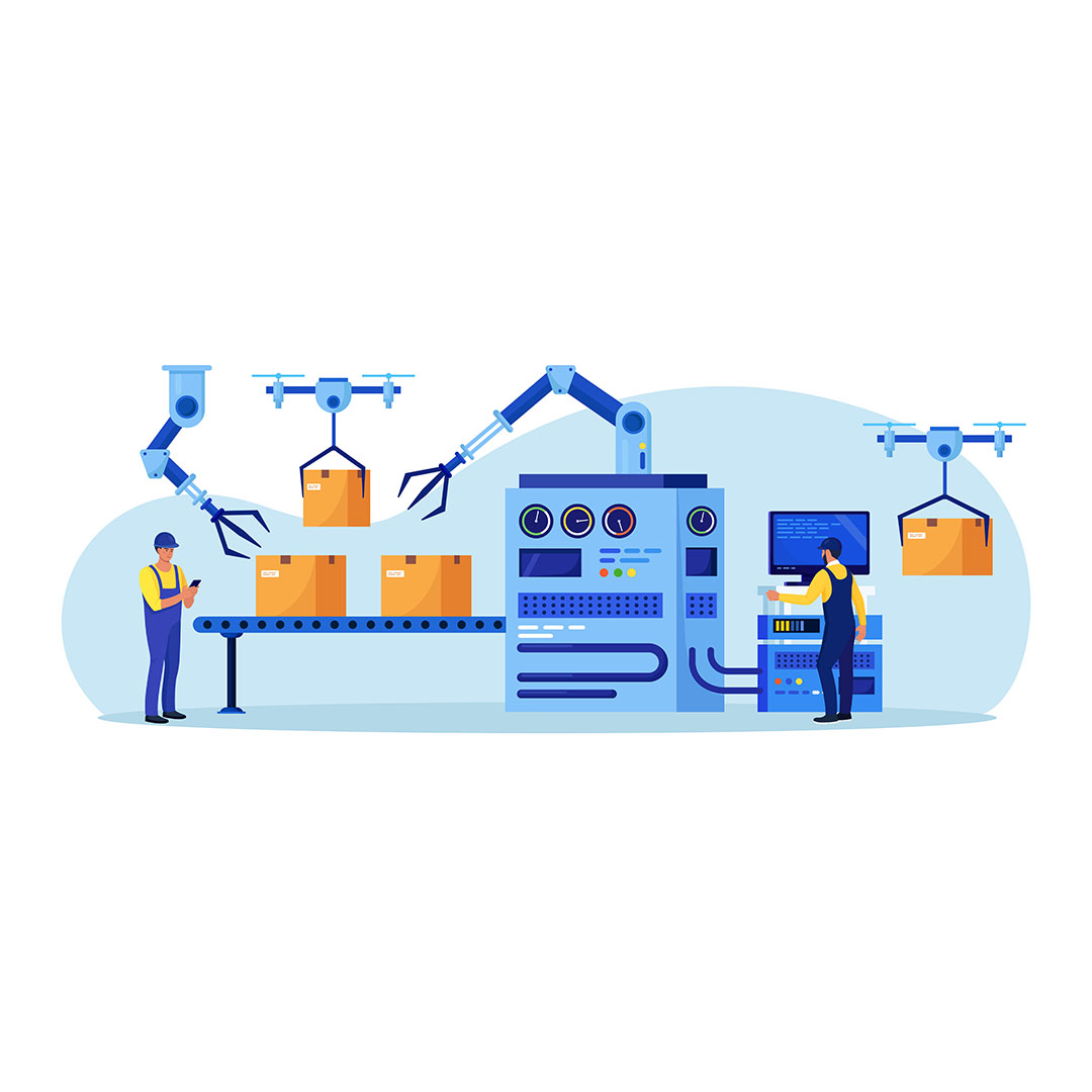 supply chain management illustration